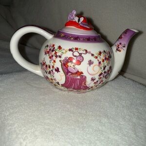 Tea Pot Red Hat Society Signed Paul Cardew Design Tea Time Porcelain 2004